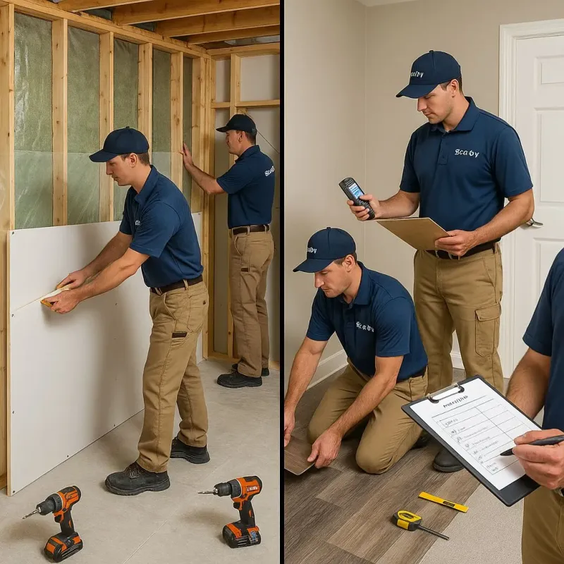 Repairs and Reconstruction process in Mountain Top, PA